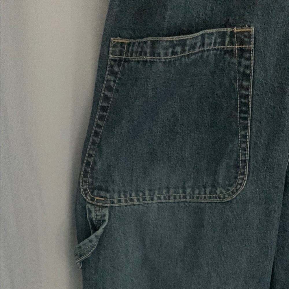 GAP - NWT - X-Small - Blue Denim OVERALLS - INDUSTRIAL DENIM - Vintage - Picture 10 of 12